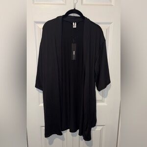 Fashion Nova Woman’s Short Sleeve Black Robe